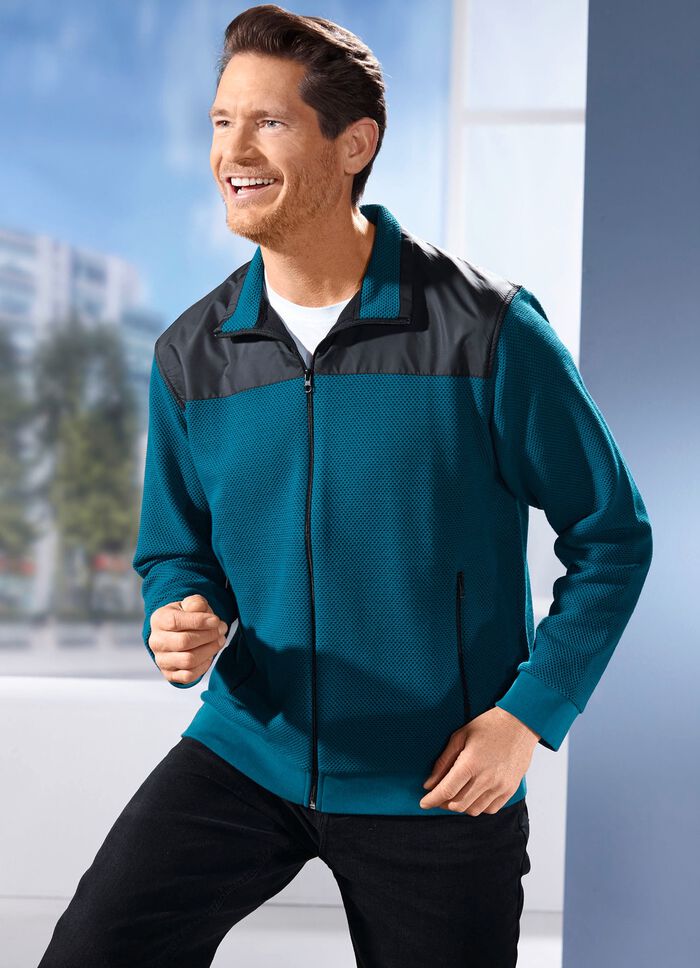 Sweatvest met zijzakken 