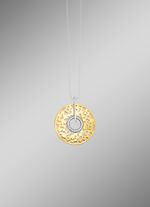 Chique hanger in tweekleurig met zirkonia 