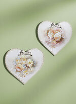 Hartvormige wanddecoratie, set van 2 