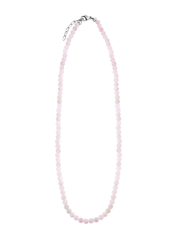 Ketting met echte rozenkwarts 