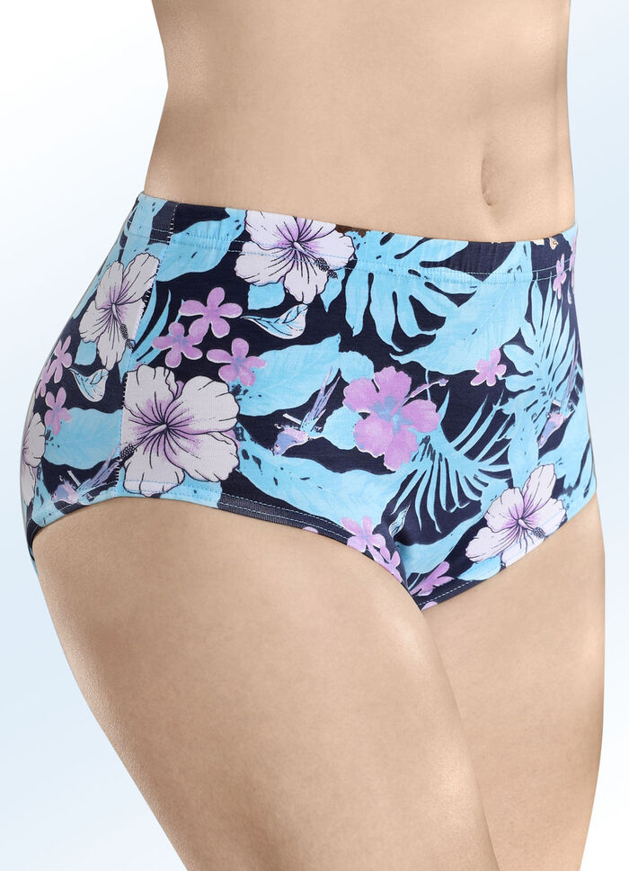 Set van vier slips met elastische band 