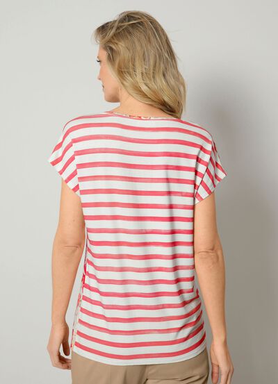 Shirt met een kleurrijke patroonmix 