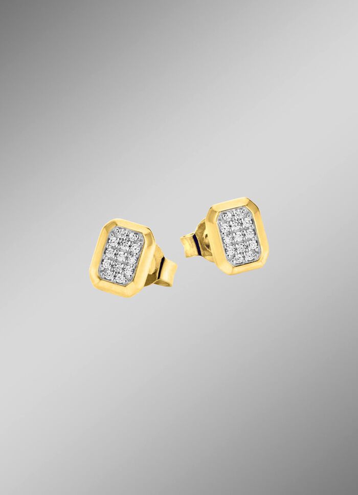 Oorstekers met diamanten 