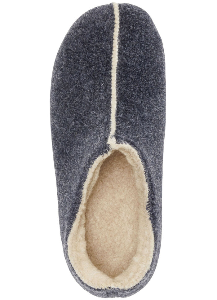 Laurina vilten pantoffels gemaakt van gerecycled polyester MARINE