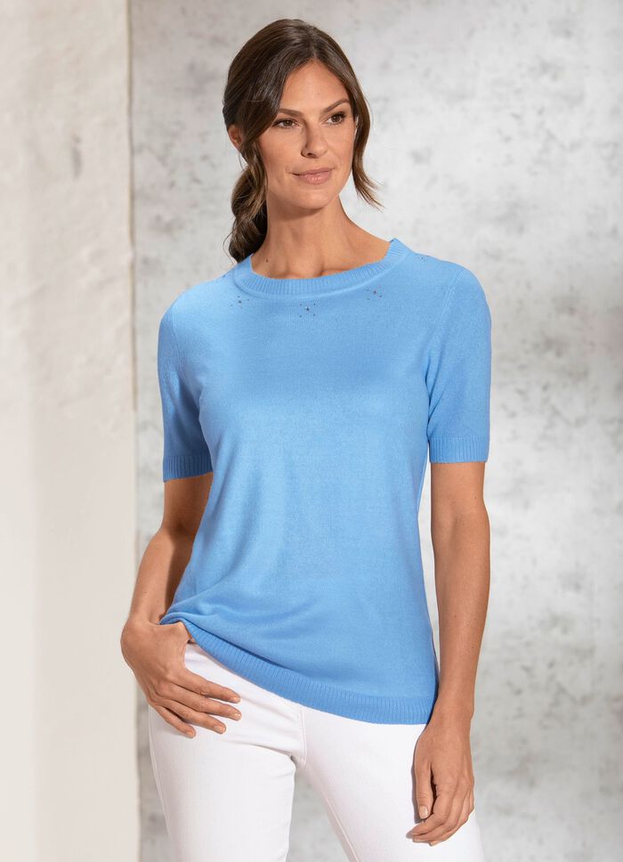 3-delige breiset van zeer zachte kwaliteit BLAUW