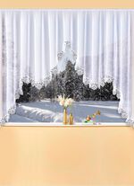 M-Bogen winkel gemaakt van echt Plauen-kant 