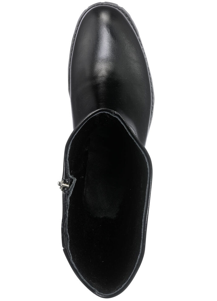 Andrea Conti-laarzen gemaakt van het beste nappaleer ZWART