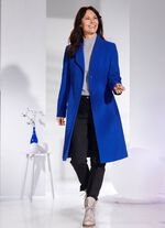 Jas met elegant verborgen knoopsluiting 