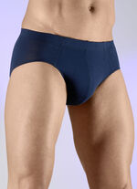 Schiesser, set van drie slips met elastische tailleband MARINE