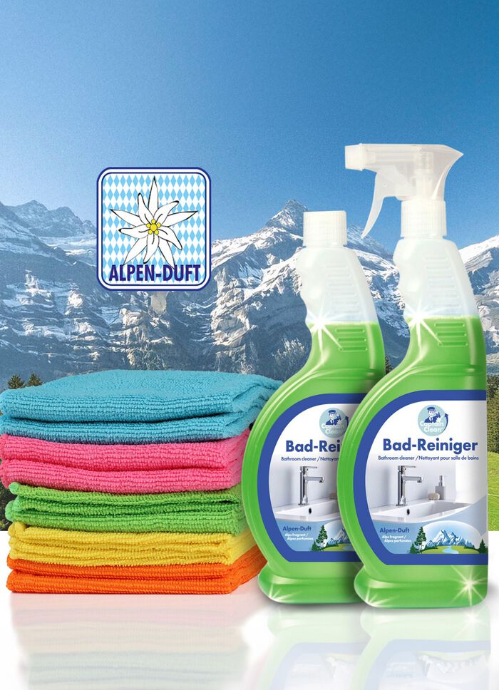 Badkamerreinigerset met Alpengeur 