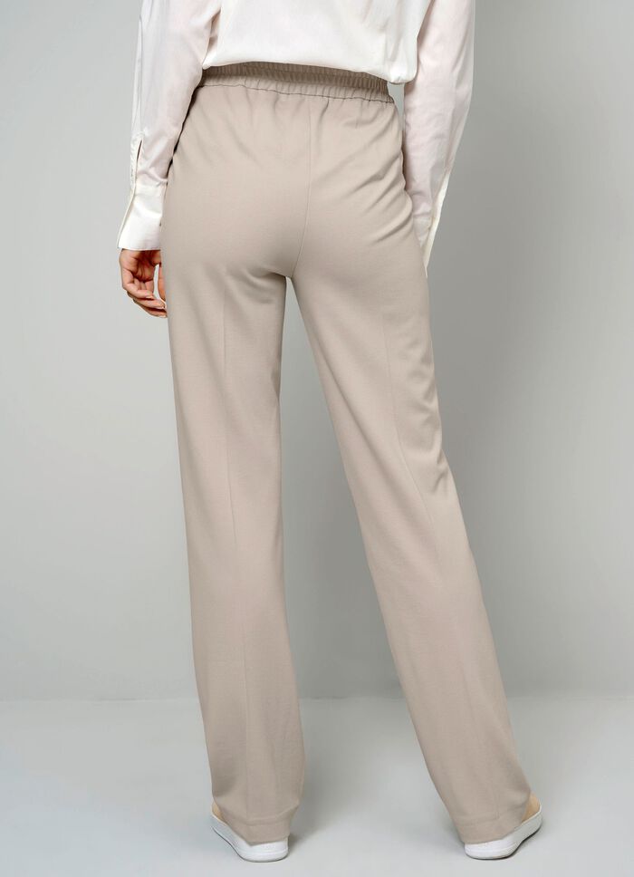 Broek met geperste vouwen 