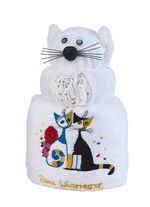 Badstof kat met motief van de kunstenaar Rosina Wachtmeister 