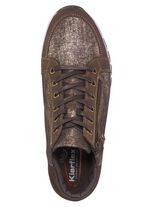 Bootie met glanzend reli&euml;f 