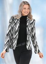 Korte blazer met een extravagant design 