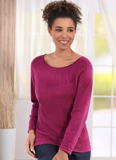 Trui van een structuurmix 