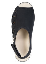 Comfortabele damessandalen, breedte H, met aangename vulling SCHWARZ