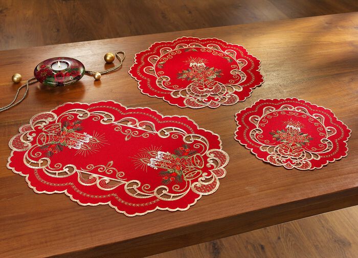 Feestelijk vormgegeven tafel- en kamerdecoratie ROOD