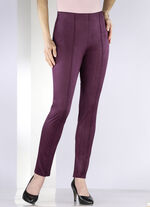 Broek in suèdelook BORDEAUX