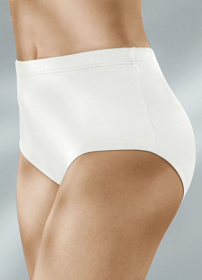 Set van vijf slips met elastische band 3X AZURBLAU, 2X WEISS