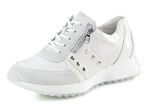 Waldläufer sneakers met klinknagels WIT-IJSGRIJS
