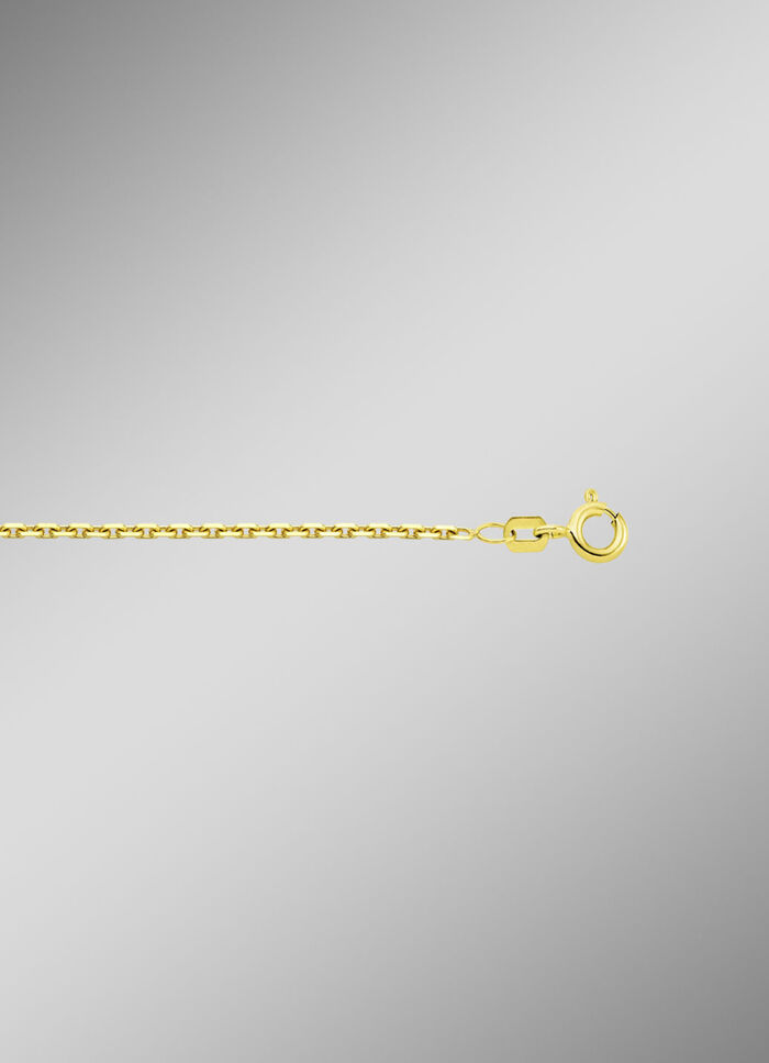 Diamantgeplateerde gouden ankerketting 