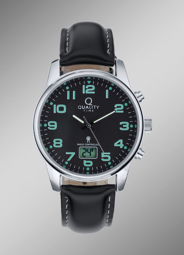 Sportief radiografisch herenhorloge van het merk Quality Time 