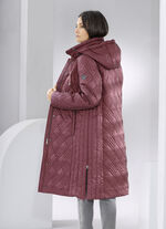 Jas met interessante quilting KASTANJE