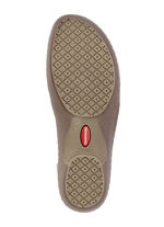 ELENA EDEN sandalen met bandjes van nappaleer en suède met effectief reliëf OUD ZILVER