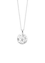 Moderne hanger met synthetische zirkonia en ankerketting 