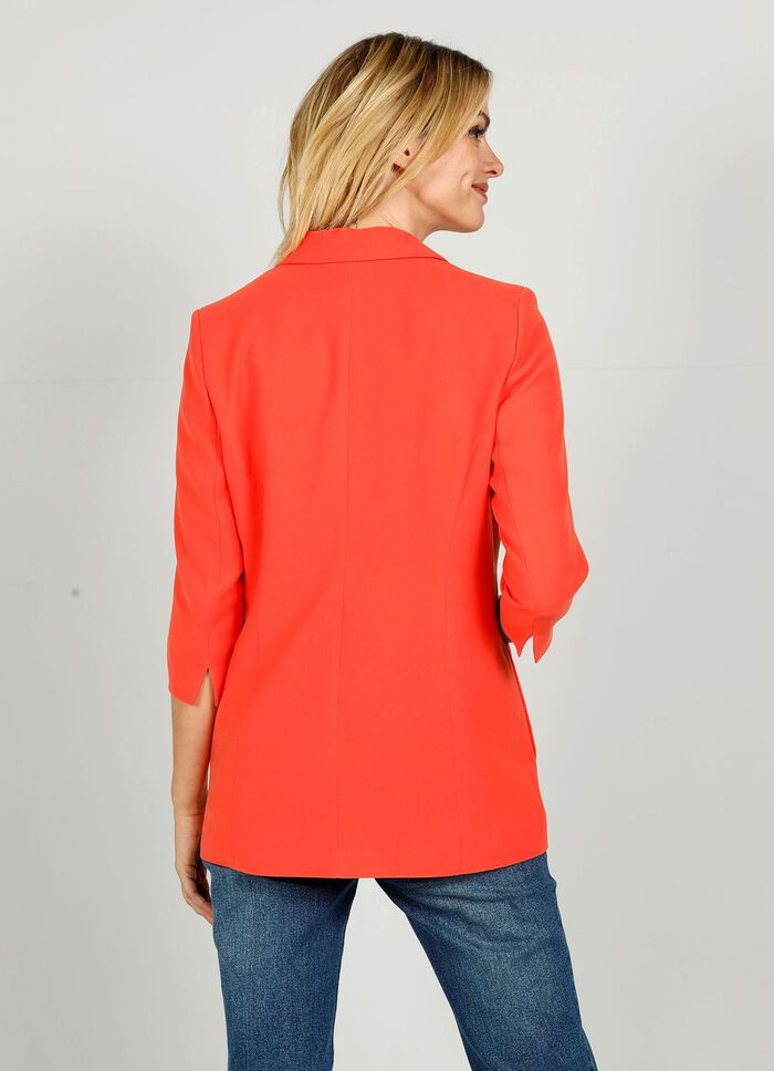 Blazer met 3/4-mouwen met split 