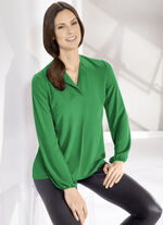 Tuniek met stolpplooien GROEN
