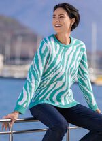 Trui met een zachte, pluizige feel 