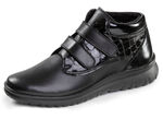 ELENA EDEN, gevoerde dameslaarzen, winterschoenen, breedte G, met uitneembaar voetbed ZWART