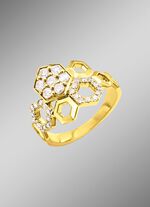 Prachtige damesring met diamanten 