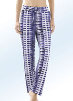 Broek met inkjetprint 