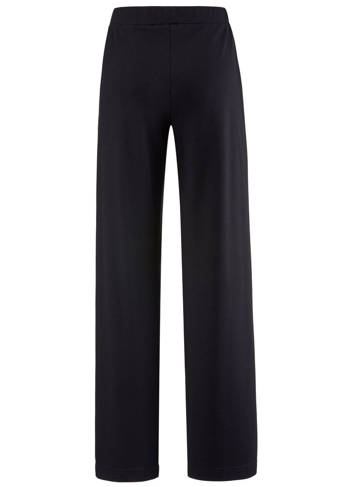 Broeken in modieuze breedte ZWART