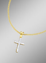 Kruis-kettinghanger met pantserketting