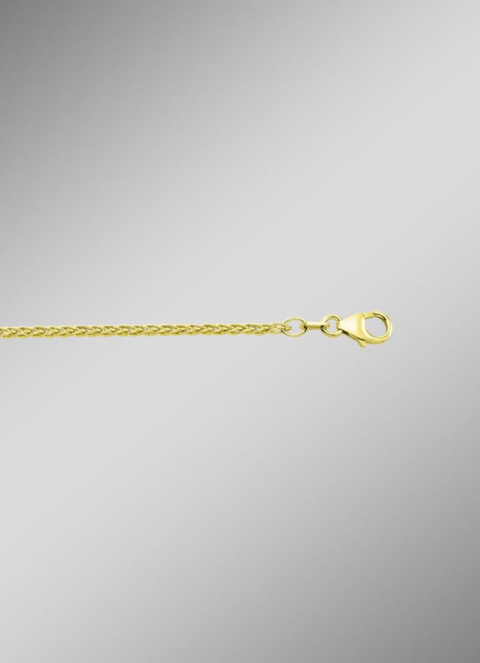 3-strengs gouden gevlochten ketting 