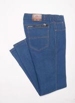 Jeans met elastische taillebandinzetstukken in 3 kleuren LICHTE JEANS