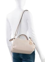 Laurina tas van generfd kalfsleer BEIGE