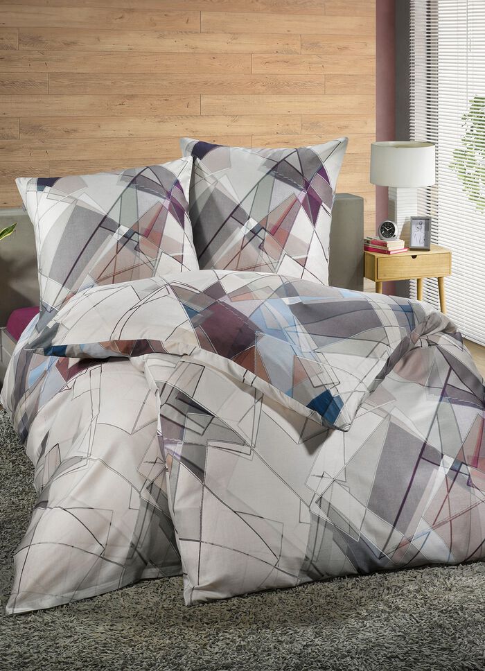 Beddengoedset in Mako satijnkwaliteit TAUPE