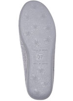 Laurina textielpantoffels in corduroy-look GRIJS