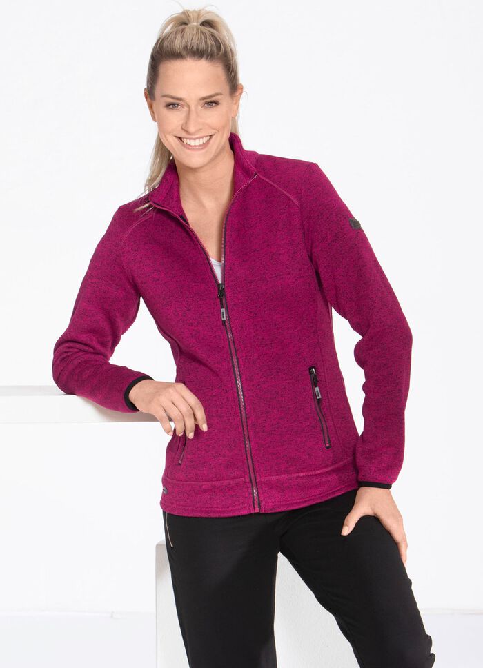 Gebreid fleece kort jack van &ldquo;LPO&rdquo; 