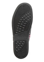 Slippers met bloemmotief ANTRACIET-ROZE
