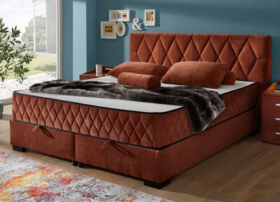 Boxspringbed met omkeerbaar matras en bedbox 