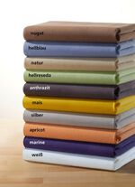 Hoeslakens met Sanfor-afwerking WIT