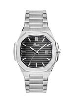 Quartz herenhorloge van roestvrij staal 