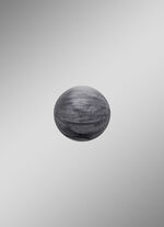 Klankbal in parelgrijs 