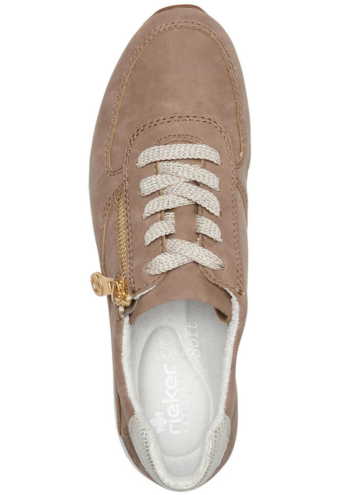 Rieker sneakers met ritssluiting aan de zijkant ZAND