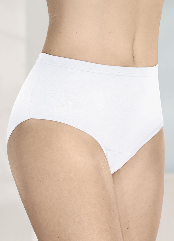 Verpakking van vier slips met elastische tailleband 2X MARINE, 2X WEISS